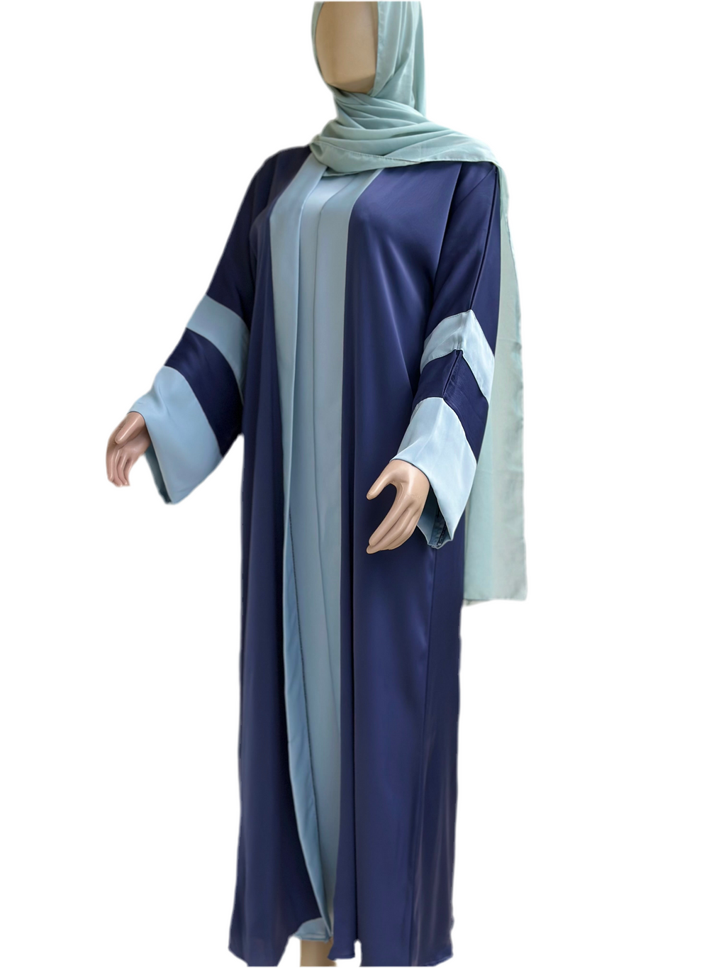 2 tone two piece Dubai abaya