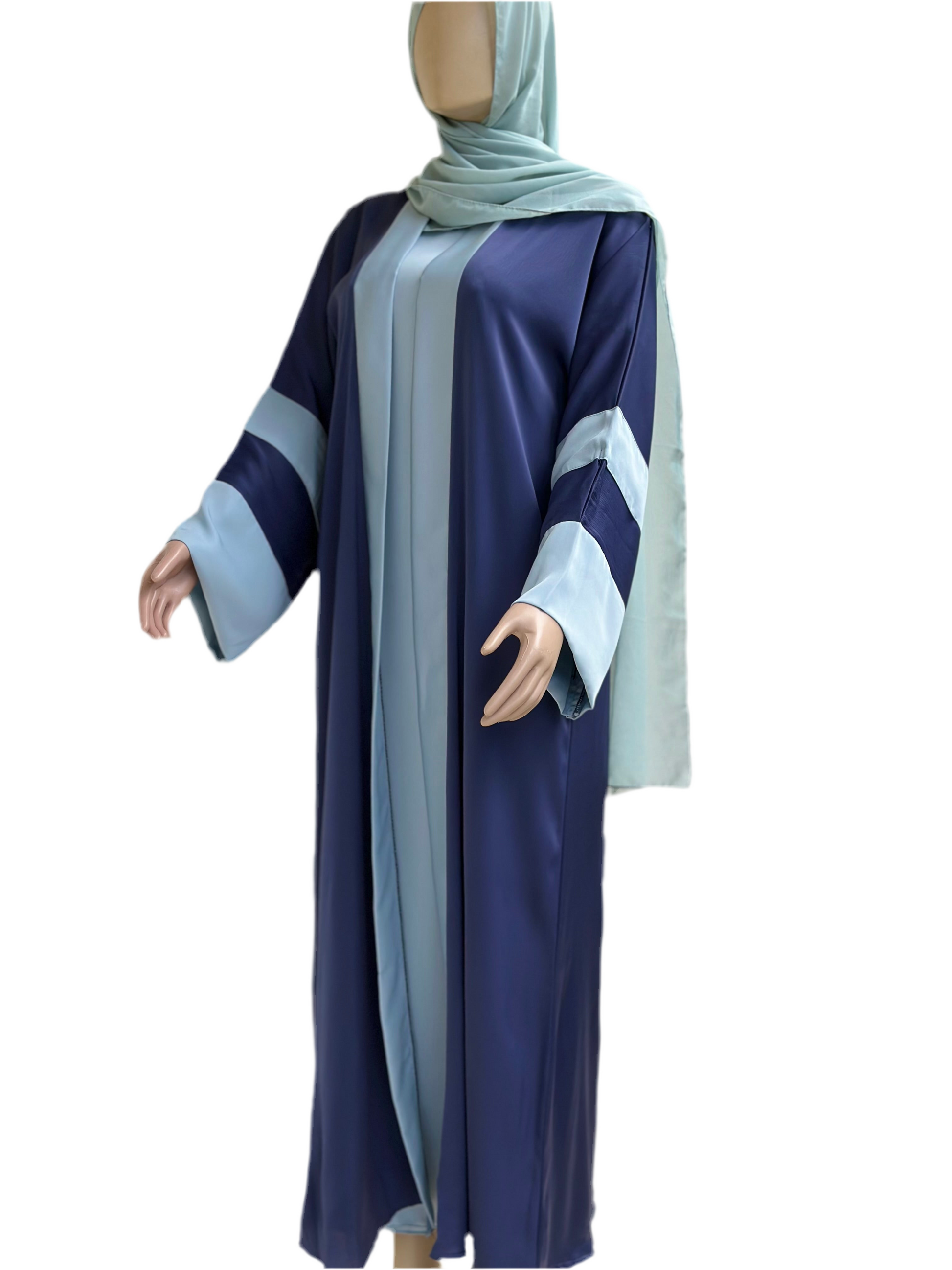2 tone two piece Dubai abaya