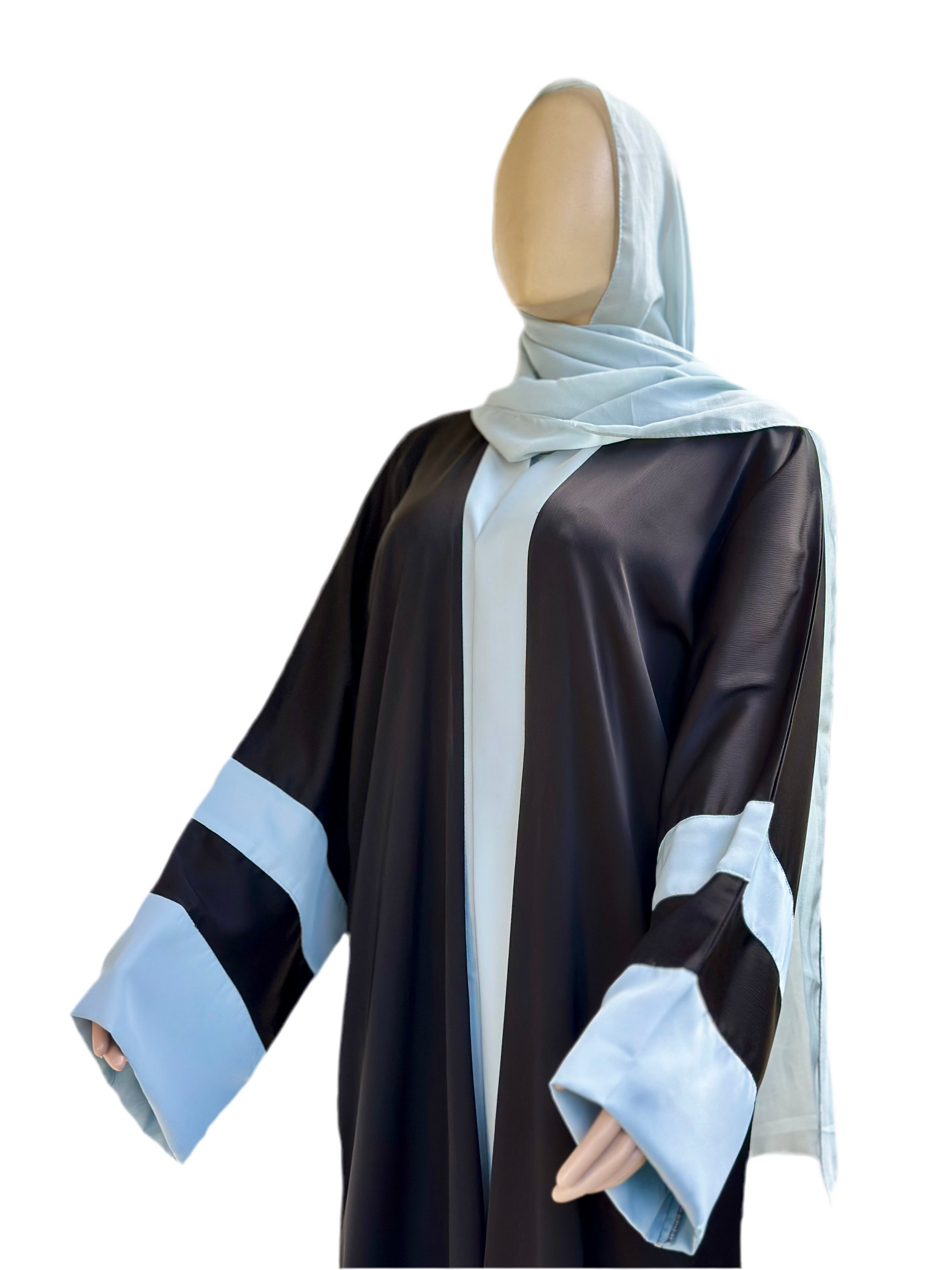 2 tone two piece Dubai abaya