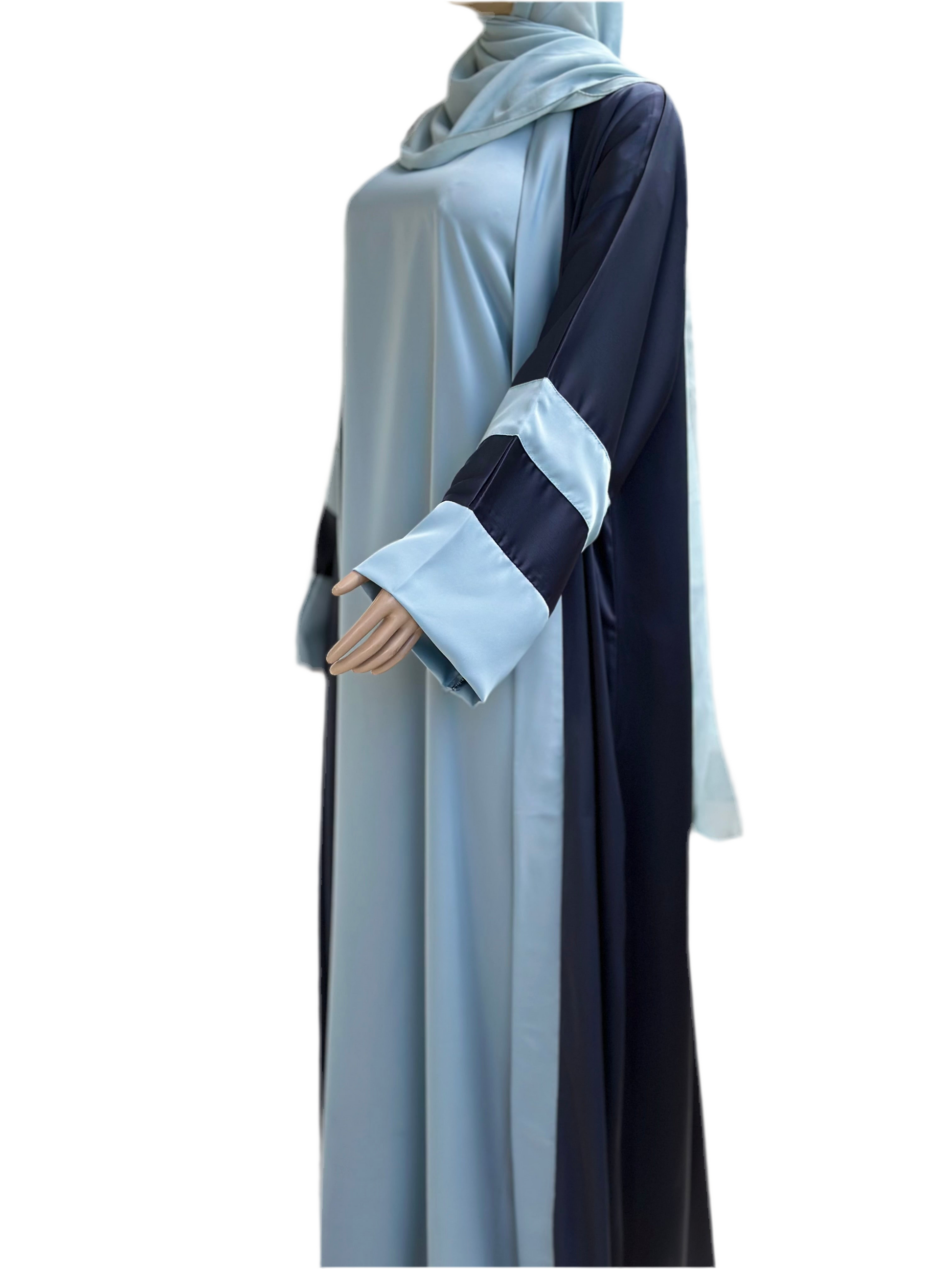 2 tone two piece Dubai abaya
