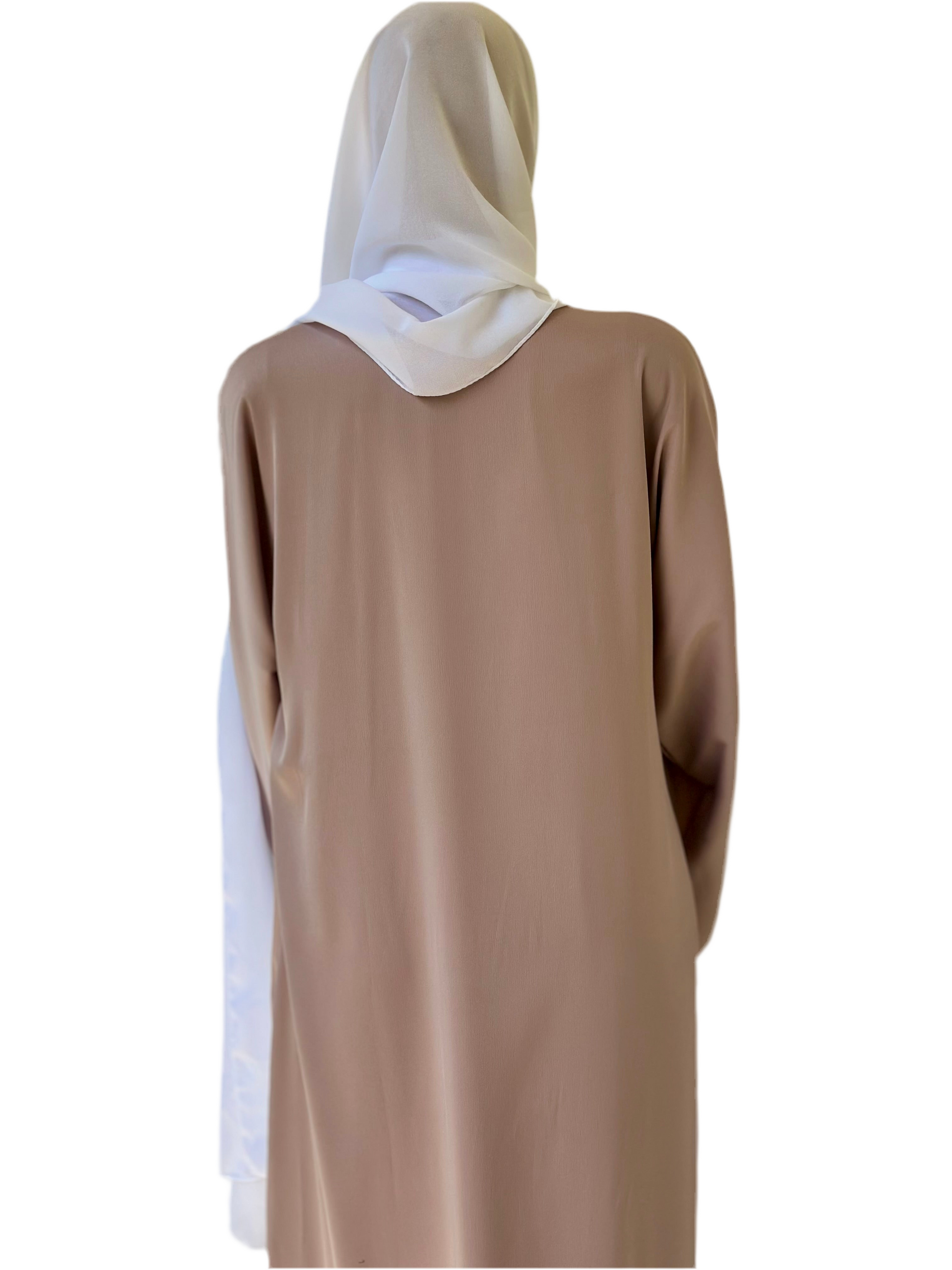 Beige Harmony 2-Piece Abaya Set