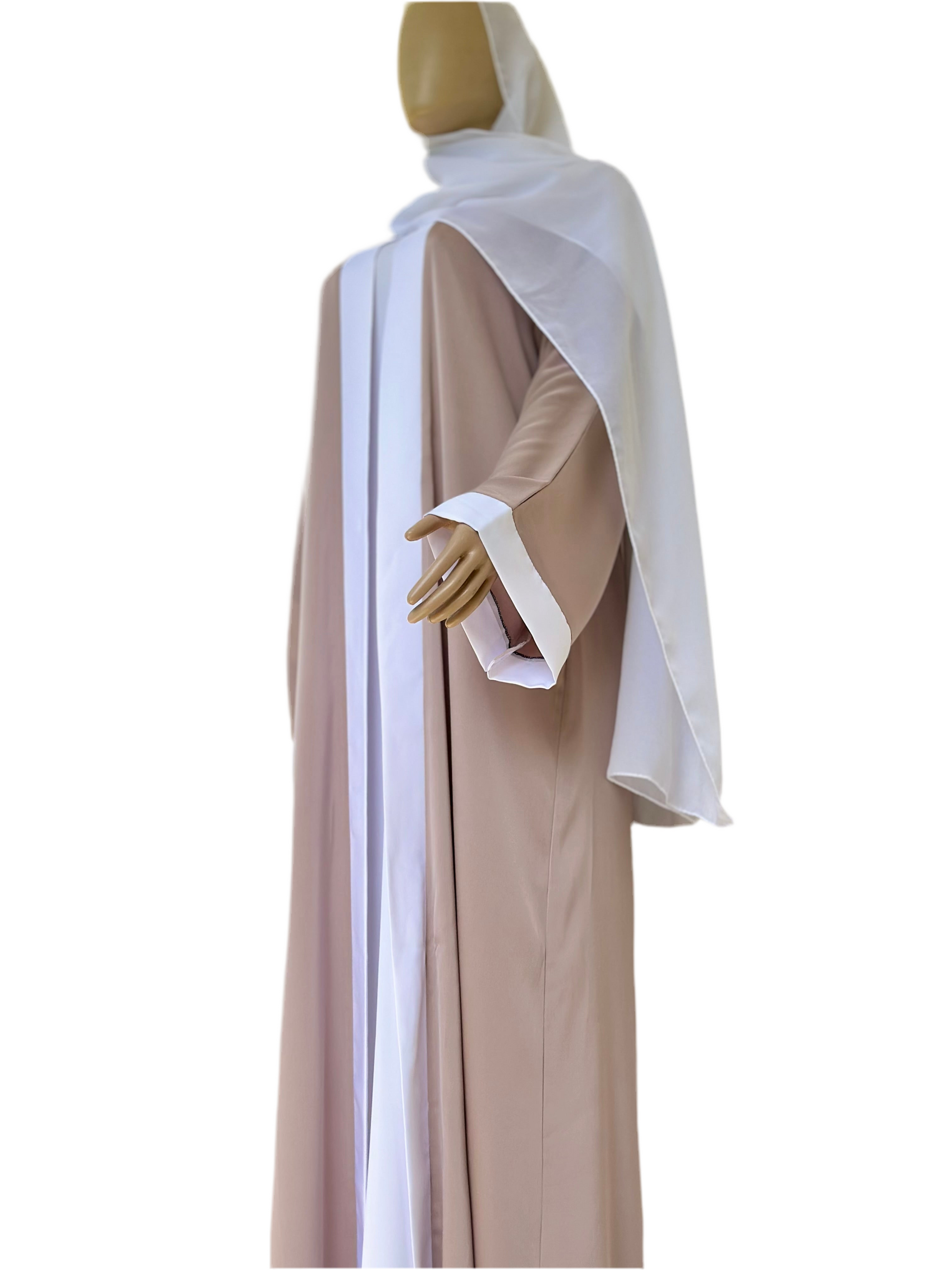 Beige Harmony 2-Piece Abaya Set