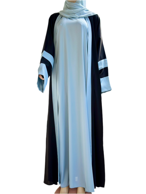 2 tone two piece Dubai abaya