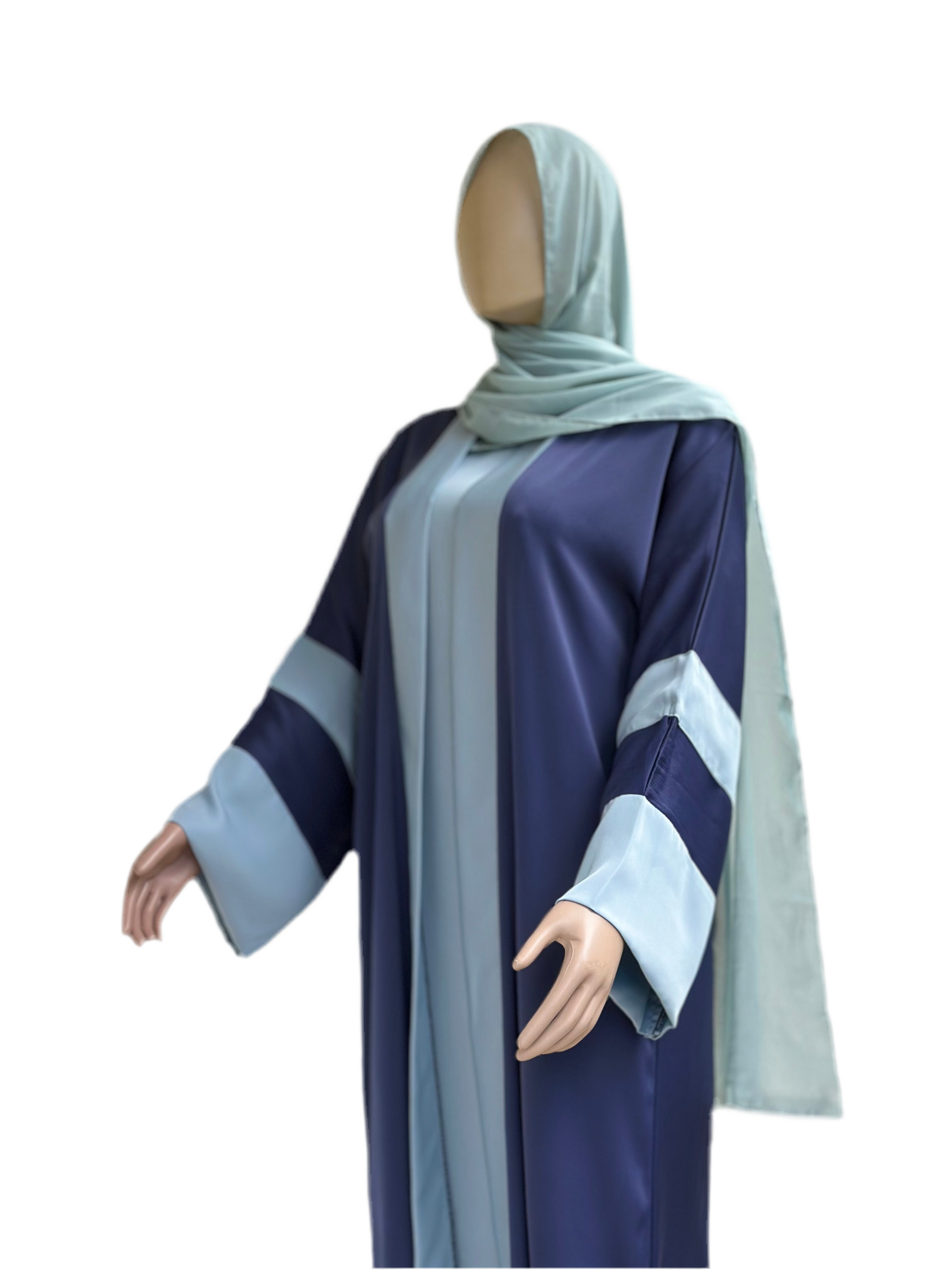 2 tone two piece Dubai abaya