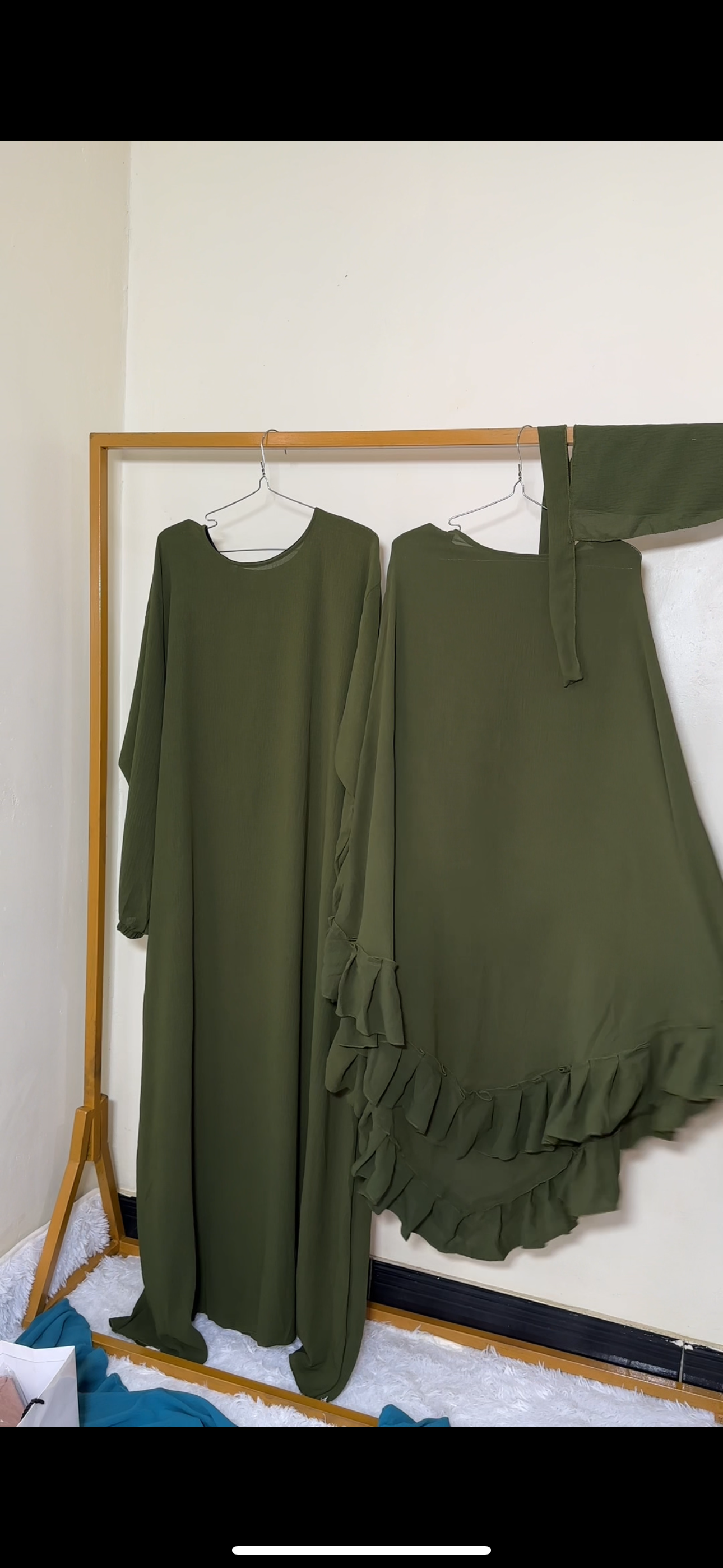 Ruqayyah Ruffle Khimar Set – Full Coverage Elegance