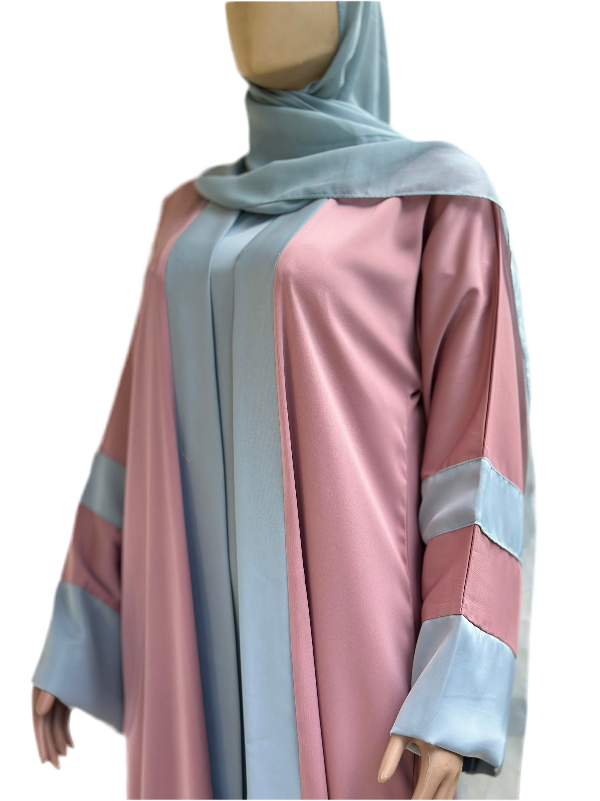 2 tone two piece Dubai abaya