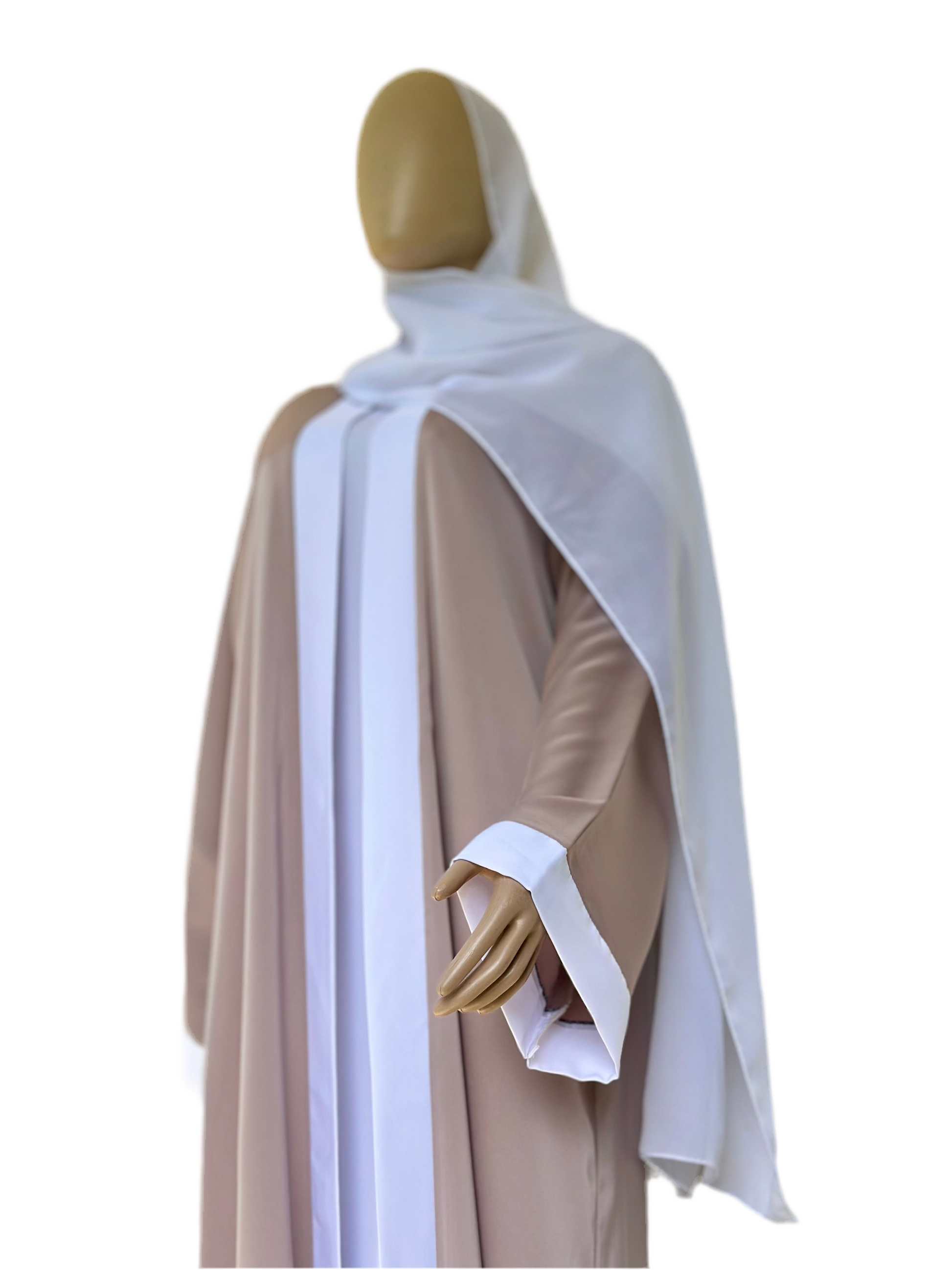 Beige Harmony 2-Piece Abaya Set