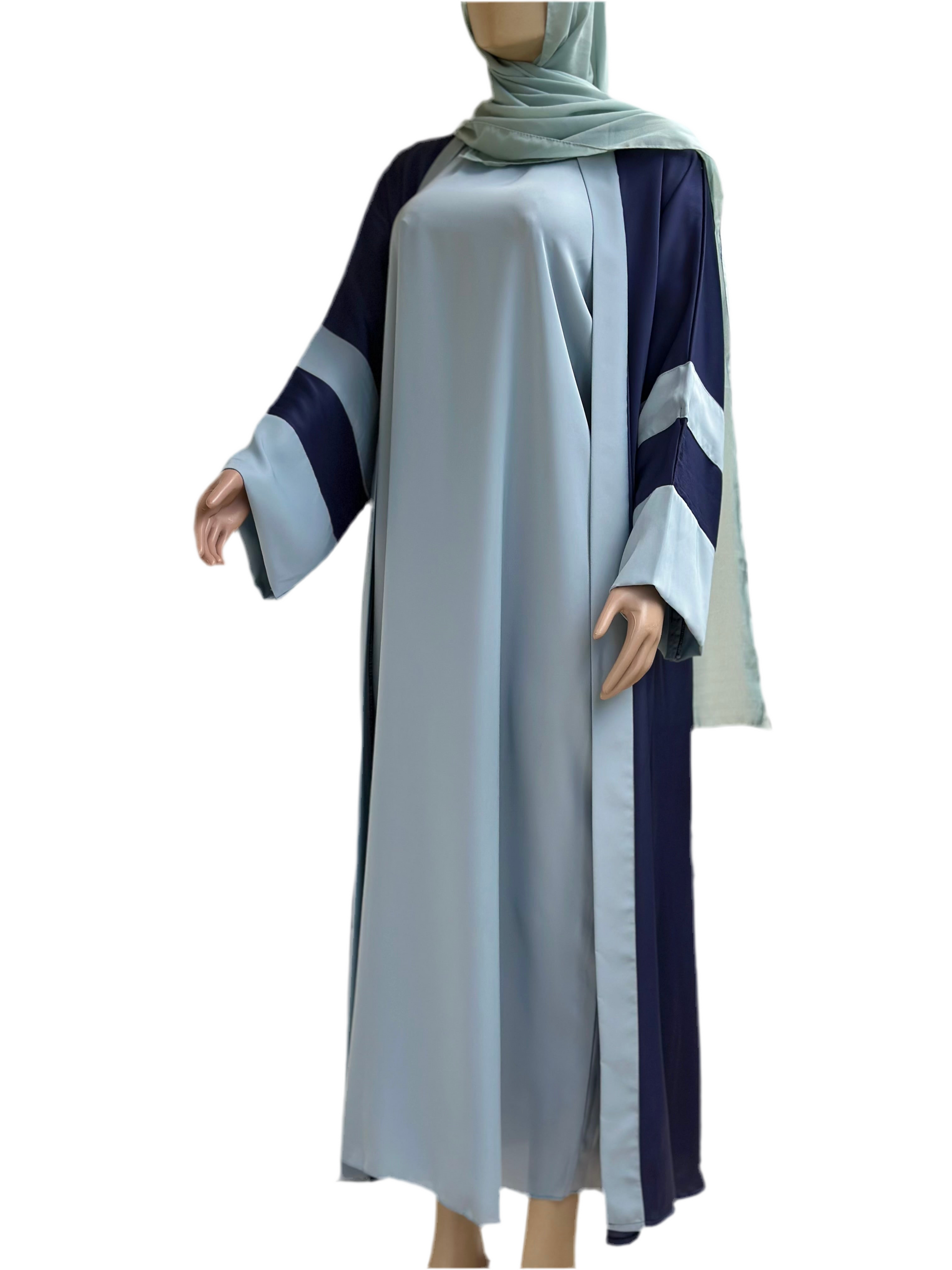 2 tone two piece Dubai abaya