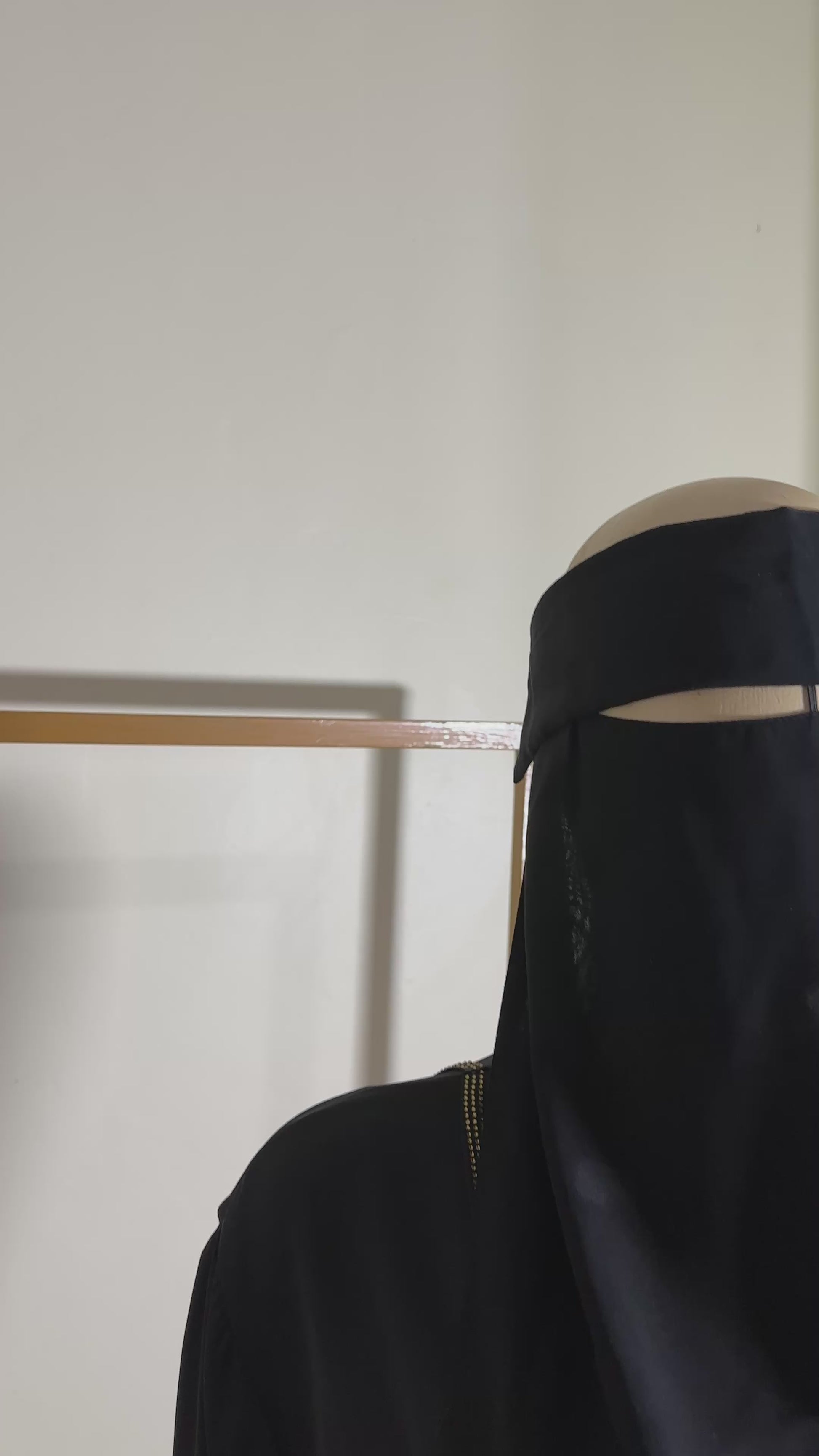 Single layer face niqab